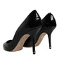 Dolce & Gabbana Black Patent Leather High Heels Pumps Shoes