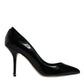 Dolce & Gabbana Black Patent Leather High Heels Pumps Shoes
