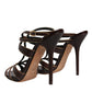 Dolce & Gabbana Bordeaux Ankle Strap Heels Sandals Shoes