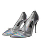 Dolce & Gabbana Multicolor Iridescent Pointed Toe Pumps Shoes