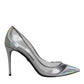 Dolce & Gabbana Multicolor Iridescent Pointed Toe Pumps Shoes