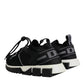 Dolce & Gabbana Black Mesh Sorrento Trekking Sneakers Shoes