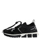 Dolce & Gabbana Black Mesh Sorrento Trekking Sneakers Shoes