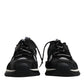 Dolce & Gabbana Black Mesh Sorrento Trekking Sneakers Shoes