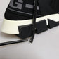 Dolce & Gabbana Black Mesh Sorrento Trekking Sneakers Shoes