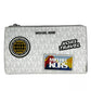 Michael Kors Jet Set Travel Double Zip Wristlet Wallet White