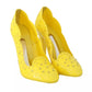 Dolce & Gabbana Yellow Crystal Heels CINDERELLA Shoes
