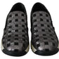 PINKO Silver Black Slip-on Sequence Design Sneakers Shoes