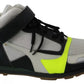 Jil Sander Fog Gray Neon Green Black Lace-Up Strap Shoes