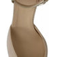 Elisabetta Franchi Beige Linen Ankle Strap High Heels Shoes
