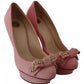Elisabetta Franchi Pink Bow Stiletto Heel Pumps Shoes