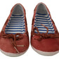 Pantofola D'Oro Coral Suede Lace Bow Loafers Ballet Flat Shoes