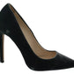 Ovyé Gray Velvet Dress Stiletto Pumps Shoes