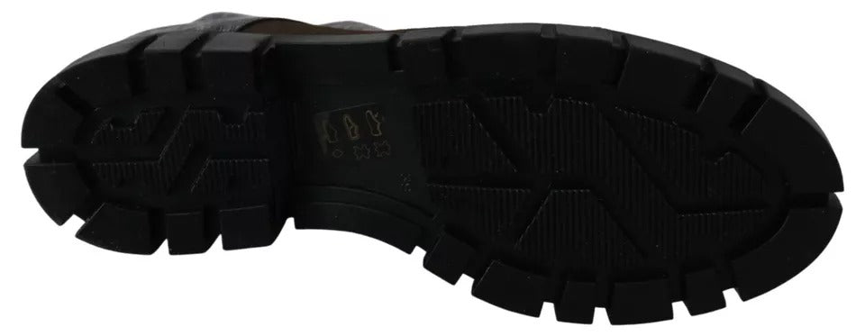 EBARRITO Multicolor Leather Suede Zipper Ankle Boots Shoes