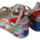 EBARRITO Multicolor Leather Ankle Strap Wedge Heel Sandals Shoes