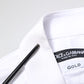 Dolce & Gabbana White GOLD Cotton Long Sleeves Men Dress Shirt