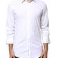 Dolce & Gabbana White GOLD Cotton Long Sleeves Men Dress Shirt