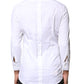 Dolce & Gabbana White GOLD Cotton Long Sleeves Men Dress Shirt