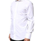 Dolce & Gabbana White GOLD Cotton Long Sleeves Dress Shirt
