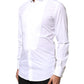 Dolce & Gabbana White GOLD CottonPoplin Bib Formal Dress Shirt