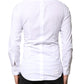 Dolce & Gabbana White GOLD Cotton Long Sleeves Dress Shirt