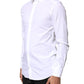 Dolce & Gabbana White Cotton MARTINI Formal Men Dress Shirt