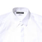 Dolce & Gabbana White GOLD Cotton Poplin Bib Men Dress Shirt