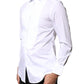 Dolce & Gabbana White Cotton Poplin Bib Formal Dress Shirt