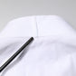 Dolce & Gabbana White GOLD Cotton Poplin Bib Formal Men Dress Shirt