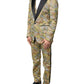 Dolce & Gabbana Multicolor Camouflage SICILIA 3 Piece Suit