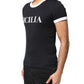 Dolce & Gabbana Black Sicilia Crew Neck Short Sleeve T-shirt