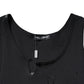 Dolce & Gabbana Black Cotton Rip Style Sleeveless Men Tank T-shirt