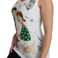 Dolce & Gabbana White Cotton #dgfamily Sleeveless Shirt Tank Top