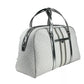 Michael Kors Travel Extra Large PVC Top Zip Weekender Luggage Bag Optic White