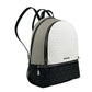 Michael Kors Rhea Medium PVC Backpack Bookbag Optic White Multi