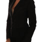 Dolce & Gabbana Black Nylon Net Blazer Jacket
