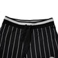 Dolce & Gabbana Black White Stripes Jogger Sweatpants Pants