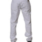 Dolce & Gabbana White Cotton Straight Men Denim Jeans