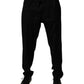 Dolce & Gabbana Black Wool Jogger Sweatpants Pants