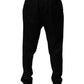 Dolce & Gabbana Black Wool Jogger Sweatpants Pants