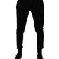 Dolce & Gabbana Black Cotton Jogger Sweatpants Pants