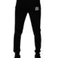 Dolce & Gabbana Black Cotton Jogger Sweatpants Pants
