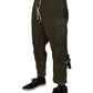 Dolce & Gabbana Brown Cotton Stretch Cargo Pants