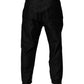 Dolce & Gabbana Black Bandana Cotton Skinny Denim Jeans