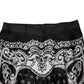 Dolce & Gabbana Black Bandana Cotton Skinny Denim Jeans