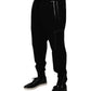 Dolce & Gabbana Black Wool Stretch Jogger Pants