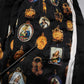 Dolce & Gabbana Black Religious Print Silk Men Jogger Pants