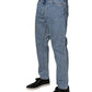 Dolce & Gabbana Blue Cotton Skinny Men Denim Mid Waist Jeans