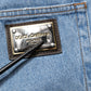 Dolce & Gabbana Blue Cotton Skinny Men Denim Mid Waist Jeans