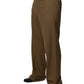 Dolce & Gabbana Brown Wool Straight Formal Dress Pants